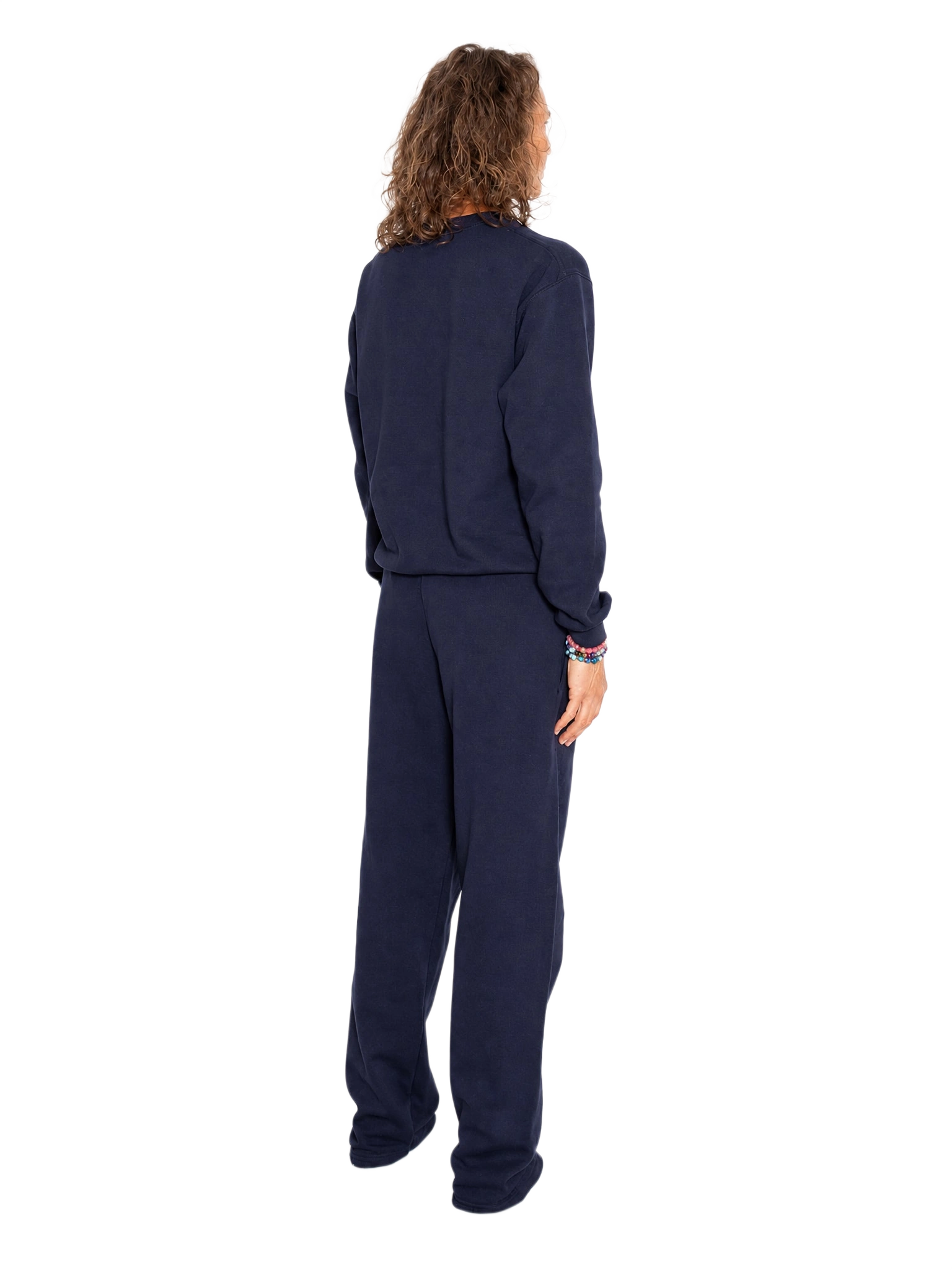 Joggingsæt med crewneck i mørkeblå