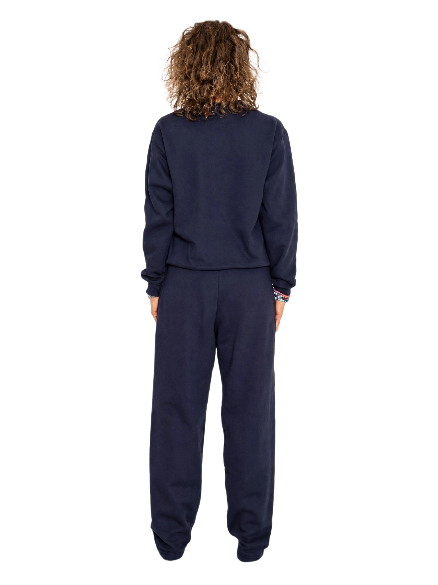 Joggingsæt med crewneck i mørkeblå